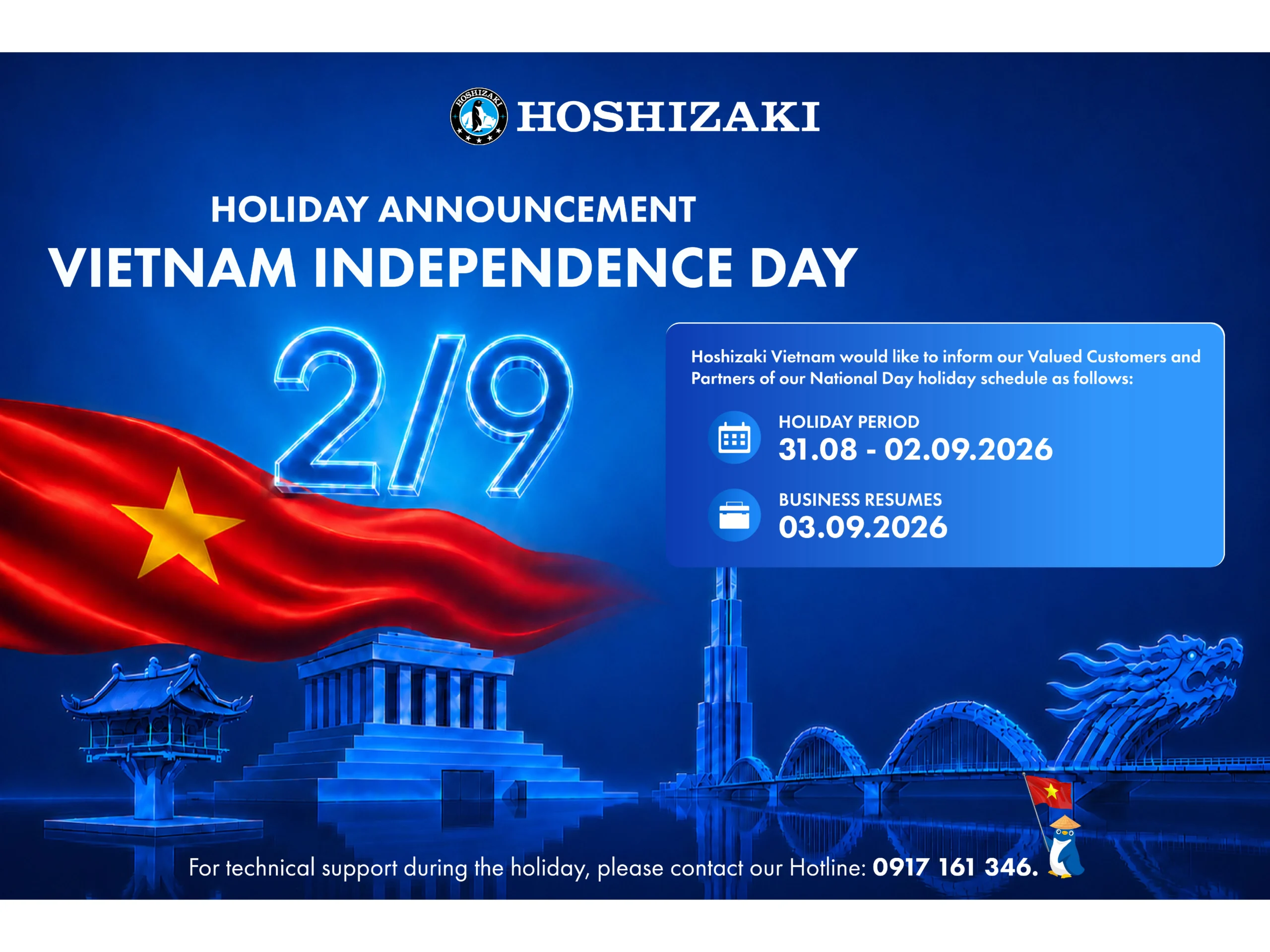 HOLIDAY ANNOUNCEMENT – VIETNAM INDEPENDENCE DAY 02/09/2026 1 Vietnam Independence Banner scaled